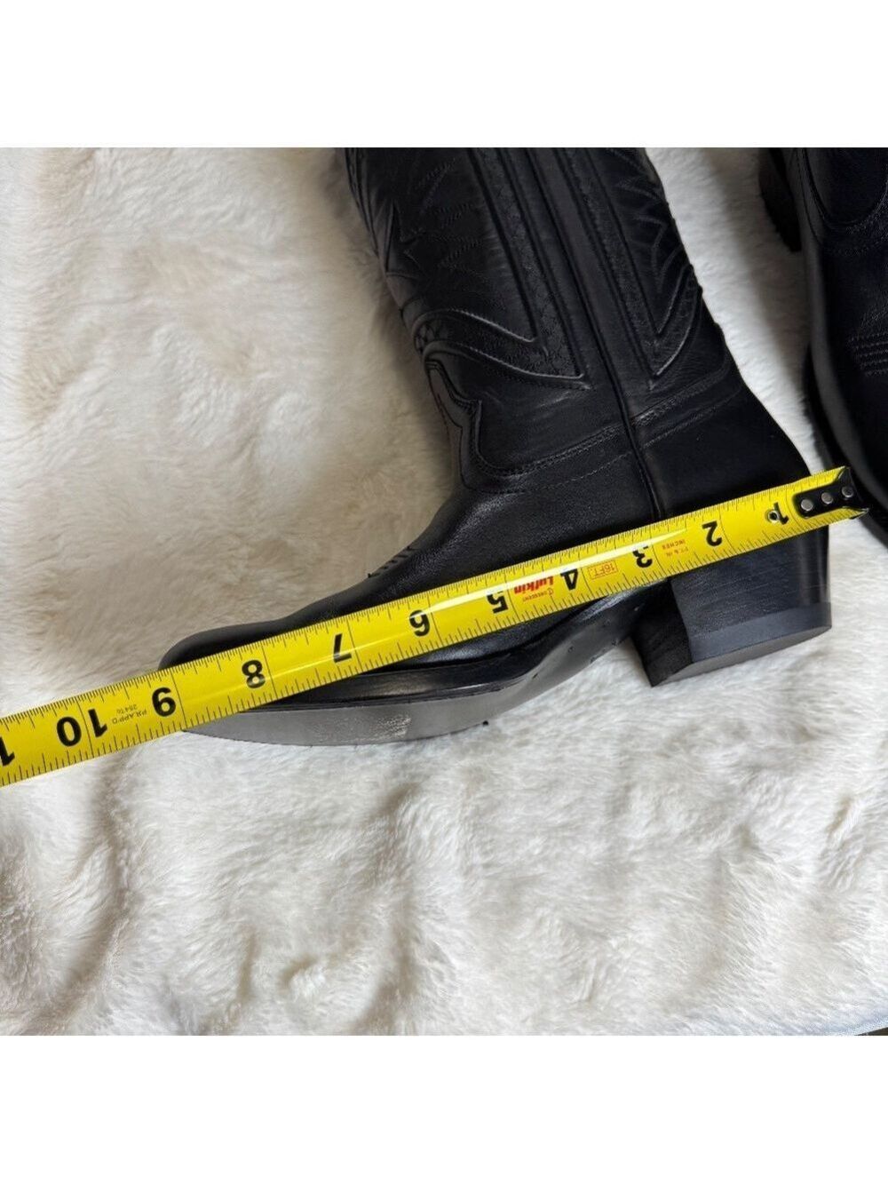 Frye Rosalind Braid Leather Wester Boot size 6 Black - Picture 12 of 12